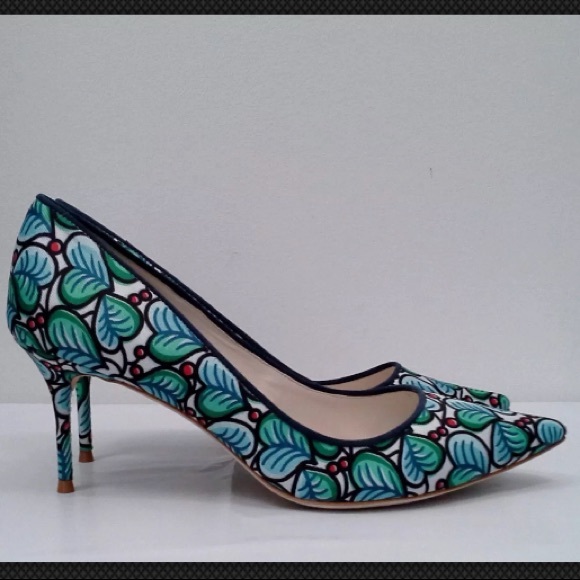 J.Crew Sophia Webster Printed Twill Pumps, US 5H - Picture 2 of 5